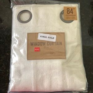 Beige linen 84” curtain